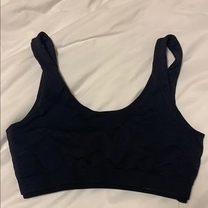 Outdoor Voices Black Seamless Bra
